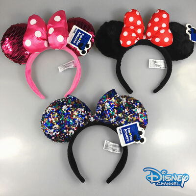 Forcella Mickey Mouse Minnie Mouse della fascia di fermaglio per capelli della peluche di Disney di modo per la ragazza