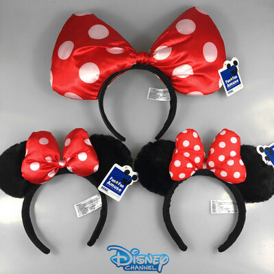 Forcella Mickey Mouse Minnie Mouse della fascia di fermaglio per capelli della peluche di Disney di modo per la ragazza