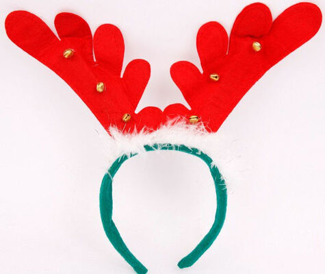 Forcella adorabile della fascia di fermaglio per capelli della peluche di Natale per giocare