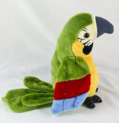 la peluche animale del pappagallo di 20cm gioca, colore rosso/blu/giallo