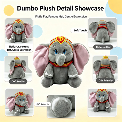 Peluche personalizzati carini Disney Dumbo - D peluche personaggio dei cartoni animati