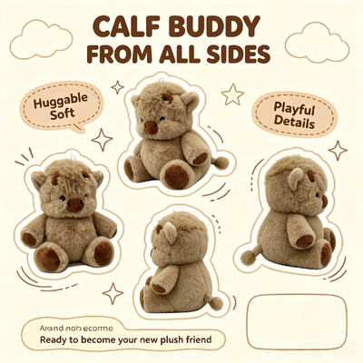 OEM Cute Plush Soft Toy Highland Cow Esemplari personalizzati