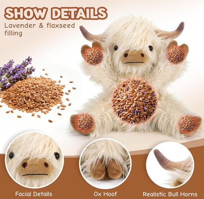 Cute Highland Cow Companion giocattoli per animali di peluche per marchi globali