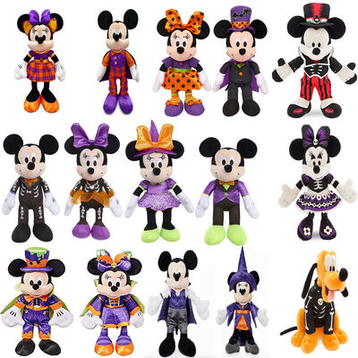 Il giorno Minnie Mouse di Halloween porpora e giocattoli della peluche di Mickey Disney per il festival del partito degli animali domestici