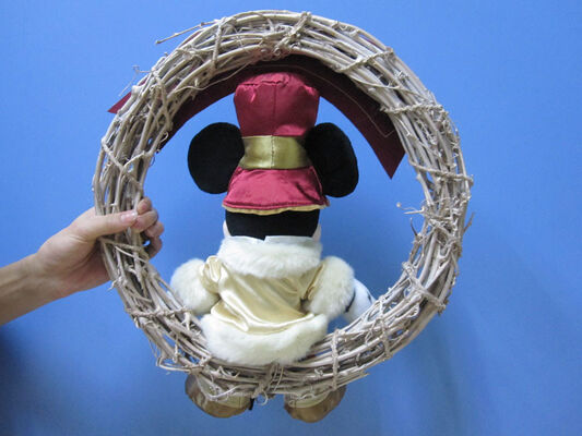 La peluche di Mickey Mouse Disney gioca con la corona/giocattoli farciti festa di Natale