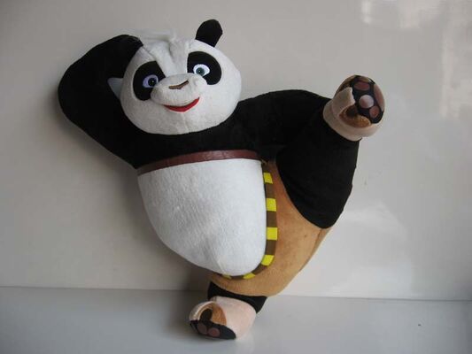 Giocattoli farciti fumetto sveglio di posa di scossa del panda di Kungfu per la raccolta