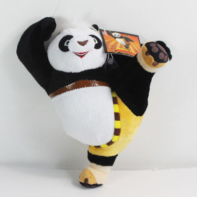 Animali farciti di Kungfu del panda di scossa di posa del fumetto dei giocattoli originali della peluche