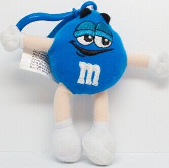 Giocattolo farcito carattere blu sveglio Keychain, materiale di M&M del poliestere