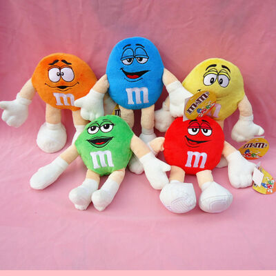 Giocattoli farciti M&M blu medi, piccoli animali adorabili della peluche per i bambini