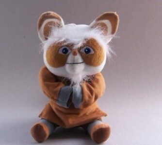 Piccolo Master Shifu del panda di Kungfu dei giocattoli della peluche del fumetto nella posa di seduta
