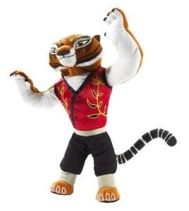 Animali farciti di Kungfu del panda del fumetto adorabile della tigre femmina per i regali di promozione