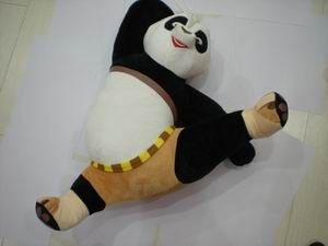 Animali farciti di Kungfu del panda di scossa di posa del fumetto dei giocattoli originali della peluche