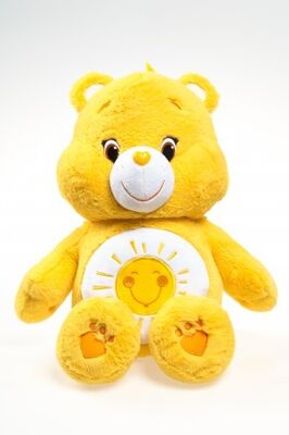 Giocattoli gialli della peluche del fumetto degli animali farciti degli orsi di cura per le ragazze, bambini
