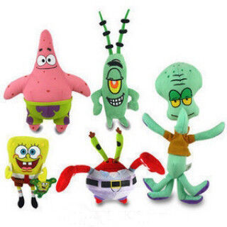 Il fumetto della serie completa della famiglia di SpongeBob ha farcito i giocattoli, rosa/verde/rosso/giallo