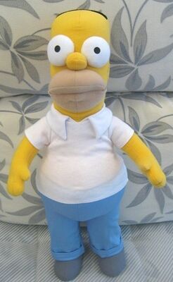I giocattoli della peluche del fumetto degli animali farciti di Simpsons, materiale del poliestere