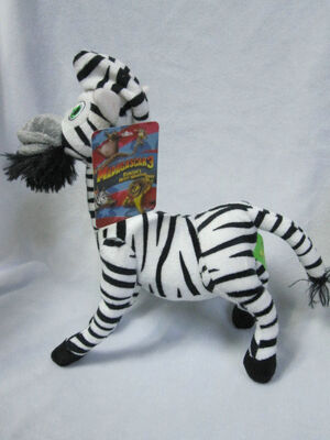 Piccoli animali farciti le action figure della serie completa della famiglia del Madagascar 3