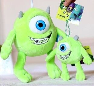 La peluche farcita gioca le action figure di Mike Wazowski dell'università dei mostri per la raccolta
