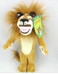 Piccoli animali farciti le action figure della serie completa della famiglia del Madagascar 3