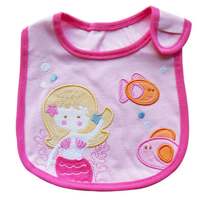 Busbana francese impermeabile adorabile dell'asciugamano della saliva di principessa Soft Cotton Baby Bibs per l'alimentazione del bambino