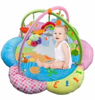 Palestre adorabili su ordine Playmat del gioco del bambino del fiore e palestra per i bambini