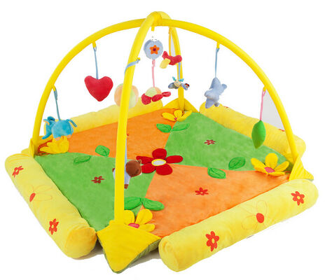 Palestre adorabili del gioco del bambino blu del fiore, palestre dell'interno del gioco per i bambini