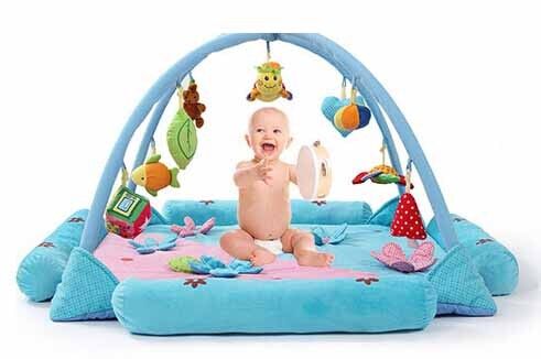 Pavimento molle personale della schiuma del giardino del bambino blu delle palestre felici del gioco
