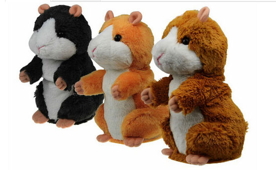 Giocattoli della peluche di musica del topo del criceto dei bambini, animali farciti dell'infante elettronico