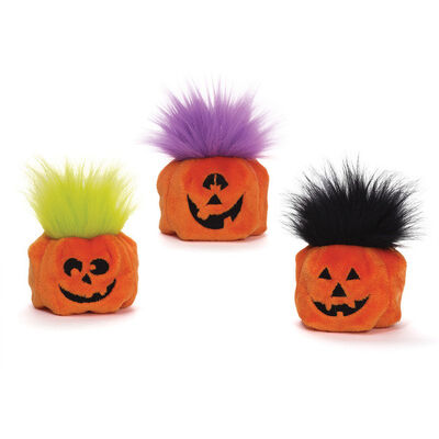 Piccoli giocattoli farciti svegli della peluche di Halloween del giocattolo della zucca con il logo su ordinazione