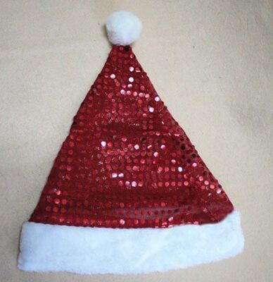 La peluche personale gioca il cappello di Natale di dancing con oro Podwer, rosso/blu