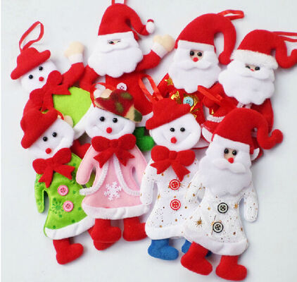 La peluche di Natale bambola di pezza Santa dell'albero di Natale gioca gli animali farciti di festa