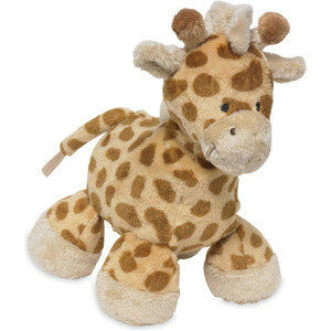 La piccola peluche sveglia grigia su ordinazione dell'animale farcito della giraffa del bambino gioca a 8 pollici