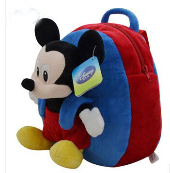 La scuola molle sveglia dei bambini Backpacks la borsa di scuola di Disney Mickey Mouse
