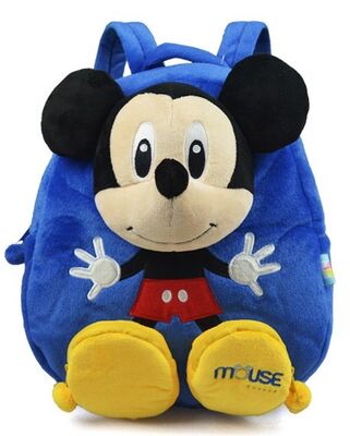 Zaino di Mickey Mouse personale blu per il bambino, Eco amichevole