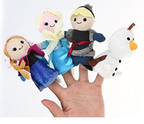 Burattini molli del dito congelati giocattoli adorabili della peluche del fumetto per i regali ed il premio di promozione