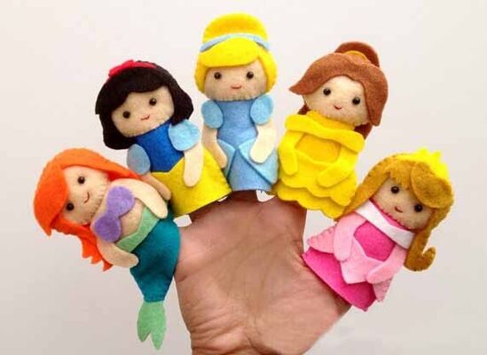 Regali e premio di promozione di Finger Puppets For adorabile di Disney del fumetto di principessa Felt