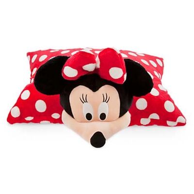 Cuscino adorabile rosso del bambino di Disney Minnie Mouse con la testa di Minnie della peluche