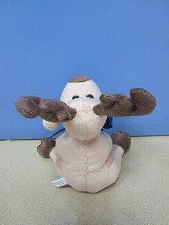 La grande peluche di Natale gioca gli animali farciti renna/delle alci con il nastro