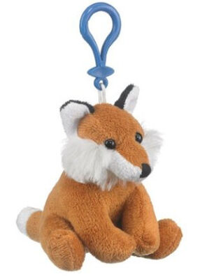 Peluche farcita Fox su misura di Brown Keychain la piccola gioca la dimensione di 12cm
