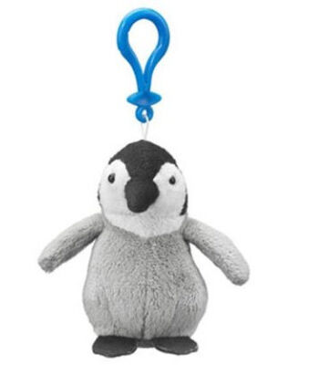 Regali neri e grigi di promozione di Keychain del giocattolo della peluche dell'animale farcito del pinguino 12cm