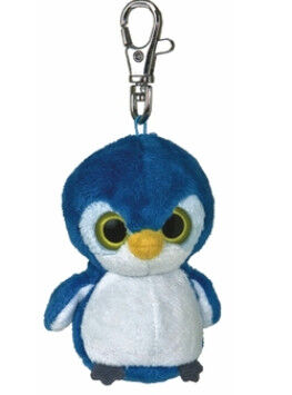 Regali neri e grigi di promozione di Keychain del giocattolo della peluche dell'animale farcito del pinguino 12cm