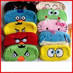 Astuccio per le matite dell'animale farcito dell'astuccio per le matite della peluche del fumetto con la chiusura lampo