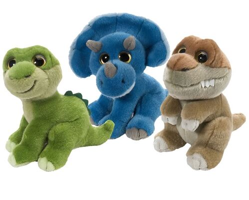 L'animale farcito del drago di Dino degli animali della foresta gioca, verde/blu/Grey