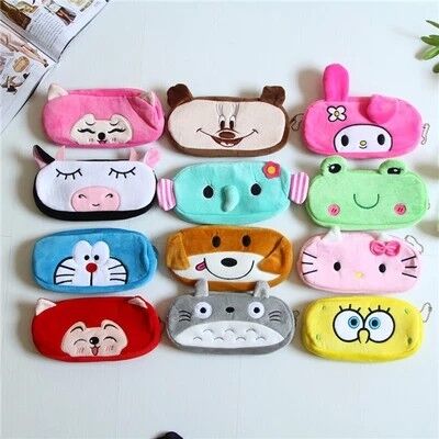 Astuccio per le matite animale sveglio dei bambini/borsa fresca della matita della peluche per la scuola