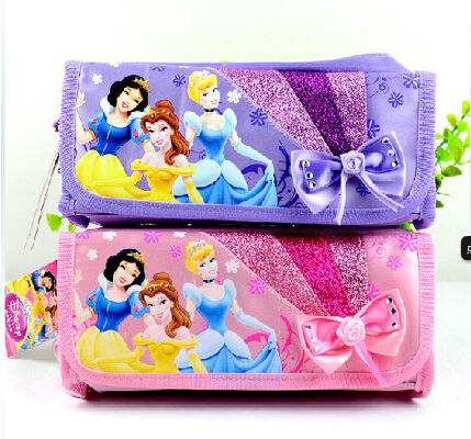 Principessa Plush Pencil Bag di rosa/porpora Disney con la chiusura lampo per i regali di promozione