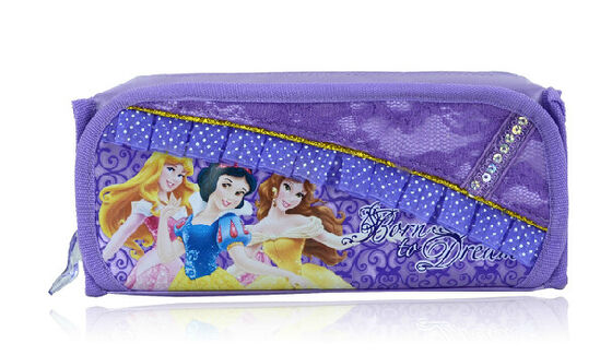 Principessa Plush Pencil Bag di rosa/porpora Disney con la chiusura lampo per i regali di promozione