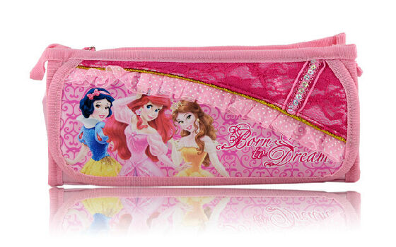 Principessa Plush Pencil Bag di rosa/porpora Disney con la chiusura lampo per i regali di promozione