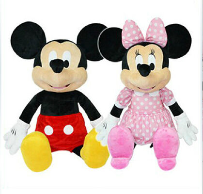 Giocattoli della peluche di musica di Disney Mickey Mouse, giocattoli di conversazione rosa degli amici e rosso