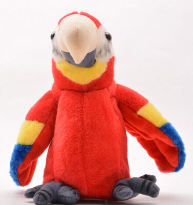 La peluche di conversazione interattiva educativa gioca il pappagallo musicale per il festival