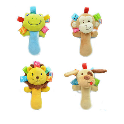 Il bambino della scimmia della rana del cane della peluche crepita i giocattoli per i bambini/giocattolo inerente allo sviluppo infantile di addestramento