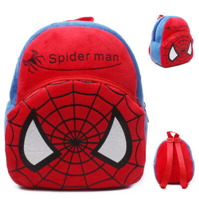 Lo Spiderman del fumetto scherza gli zainhi della scuola ha personalizzato la peluche molle